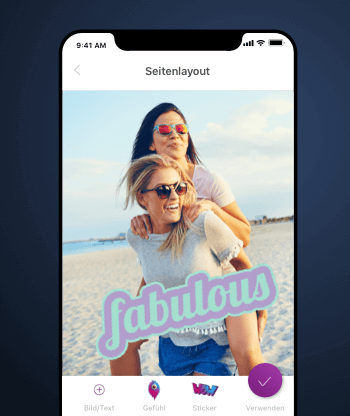 Fotos, Text und Gimicks: Seiten schnell & einfach erstellen